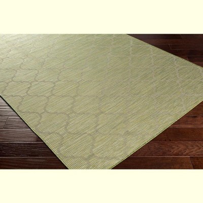 Bussum Grass Green 5'1" x 7' Wool Indoor/Outdoor Area Rug