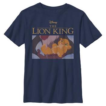 Boy's Lion King Mufasa And Young Simba T-shirt - White - Medium : Target