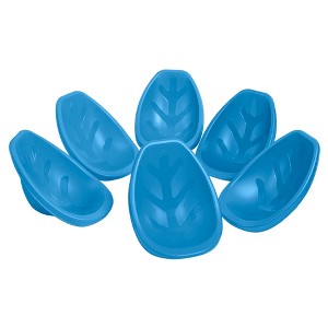 ECR4Kids Leaf Floor Seat, Portable Plastic Kid's Scoop Chair, 6-Piece - 1 of 4