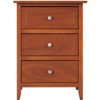 NicBex Nightstand with 3 Drawers Classic Bedside Table End Table with Solid Legs for Living Room, Bedroom, Study - 2 of 4