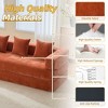 Chenille Folding Sofa Bed with Removable Cover & Pillows - 4 of 4