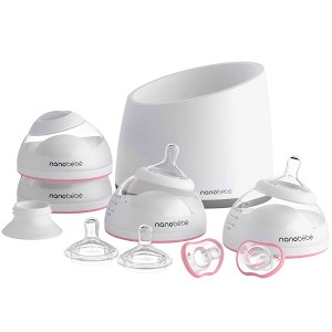 nanobebe Baby Bottle Starter Set with Warmer & Pacifier - 1 of 4