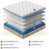 Sapphtopaz 14 In Mattress with Lumbar & Shoulder Support 7-Zone Contouring Hybrid Mattress with Gel Memory Foam&Pocket Springs for Bedroom,White - 2 of 4