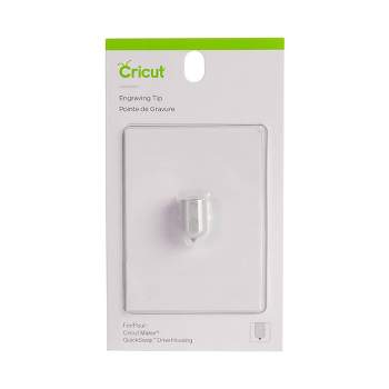 Cricut Engraving Tip + QuickSwap Housing, Premium Carbide Steel Engraving  Tip, Inscribes Lasting Design on Glass, Metal & More, Compatible with  Cricut
