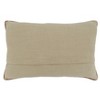 Saro Lifestyle Embroidered Bird + Branch Pillow - Poly Filled, 14"x22" Oblong, Natural - 2 of 3