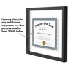 Americanflat 12.5" x 15" Floating Picture Frame for Certificates and Diplomas - Black - 4 of 4