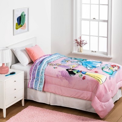 Details about   Disney Princess Tangled Bedding Microfiber Reversible Comforter Twin Size Purple 