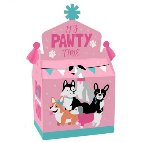 Big Dot Of Happiness Pawty Like A Puppy Girl - Treat Box Party