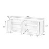 ORRD 64'' Black Sideboard TV Stand with Wave Pattern - 4 of 4
