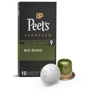 Peet's Coffee Big Bang Blend Medium Roast Nespresso Original Line Aluminum Coffee Capsules - 10ct - 1 of 4