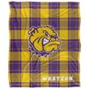 Western Illinois University Campus Plaid Spirit Silky Touch Super Soft Throw Blanket 50x60 - 2 of 4