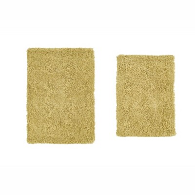 Fantasia Bath Rug Collection Cotton Shaggy Pattern Tufted Set of 2 Bath Rug Set - Home Weavers
