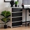 IRIS USA Plastic 4 Drawer Storage Cart, Organizer Unit for Bedroom, Closet, Kitchen, Bathroom, Laundry Room, Dorm - 2 of 4