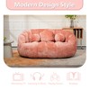 MOONMISS Chenille Bean Bag Chair Lazy Chair Durable Comfort Lounger High Back Bean Bag Chair Couch - 4 of 4