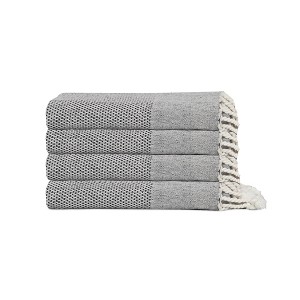 Olive & Linen Whisper Weight Turkish Hand / Kitchen Towel Bundle - 1 of 4