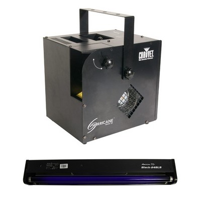 Chauvet DJ Hurricane Haze 2D Water Smoke/Fog Machine w/ Remote & 24" Black Light