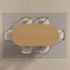 Lirago 68" Oval Dining Table For Kitchen Dining Room Table 4-6 Seats Brown - 4 of 4
