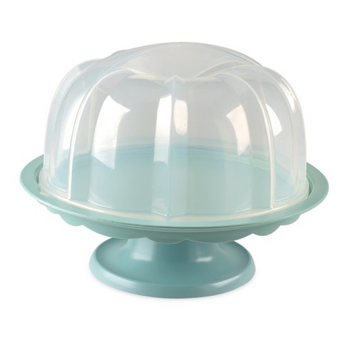 Nordic Ware Bundt Cake Stand With Locking Dome Lid, Sea Glass : Target