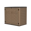 Mondawe 34.3"D x 53.2"W x 47.1"H Resin Outdoor Storage Shed with Reinforced Floor - 2 of 4