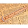 Anna-Kaci Women's Silver Tone Necklace with Braided Crystal Accents, Adjustable Chain, Sparkling and Elegant Design - Gold Leaf - 4 of 4