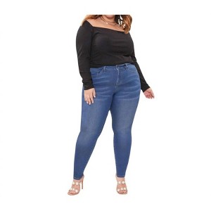 Women's Missy Skinny Jeans - PLUS - YMI - 1 of 3