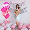 KatchOn, Happy Birthday Balloon Pink Set - Huge, 23 Inch, Pack of 5 | Pink Happy Birthday Balloons, Pink Heart Balloons - 2 of 4
