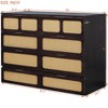 Queen/Full Size Wooden Murphy Bed Wall Bed with Large Drawer and Electrical Outlet 4S -ModernLuxe - 3 of 4