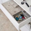 Household Essentials Double Accessory Organizer Tray Small Square Organizer Gray: Cardboard, 6x6x3 in, Decorative Use Only - 4 of 4