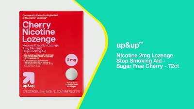 Nicotine 2mg Lozenge Stop Smoking Aid - Sugar Free Cherry - 72ct