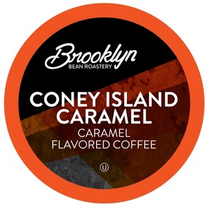 Brooklyn Beans Coney Island Flavored Caramel Coffee Pods, 2.0 Keurig, 40 count - 1 of 4