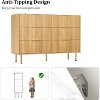 Dresser for Bedroom, 6 Drawer Dresser, Modern Chest of Drawers, Wood Drawer Organizer for Bedroom, Living Room, Hallway, Entryway - 4 of 4