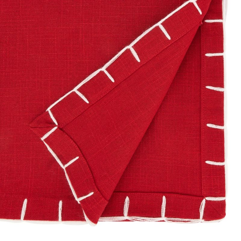 Saro Lifestyle Classic Charm Chunky Whip Stitch Table Runner, 2 of 4