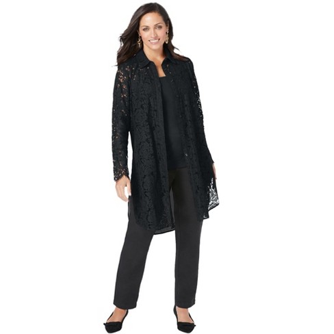 Jessica London Women's Plus Size Lace Mega Tunic : Target