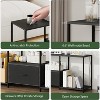 1 Metal Fabric Drawer TV Stand 55 in - Modern Entertainment Center, Versatile Storage Solutions, LED Light Feature, Compact and Practical - 4 of 4