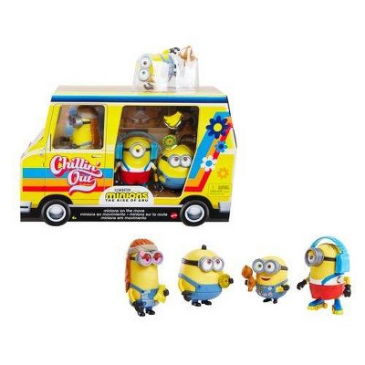 Minions: The Rise of Gru Minions on the Move Van with 4 Figures (Target Exclusive)