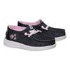 Hey Dude Wendy Toddler Shimmer Flower , Charcoal, 6 - 2 of 4