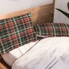 Deny Designs Full/Queen Avenie Vintage Christmas Plaid Duvet Cover and Pillow Sham Red - 3 of 4