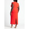 ELOQUII Women's Plus Size Funnel Neck Midi Dress - 4 of 4