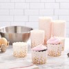 Sparkle and Bash 50 Pack Paper Cupcake Liners Wrappers, Pink & Gold Polka Dot Muffin Baking Cups - 2 of 4