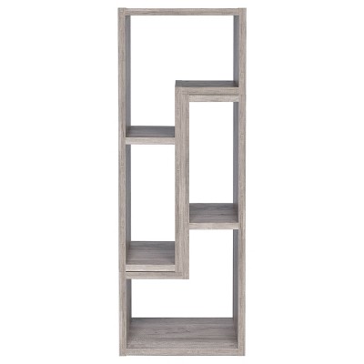 Pearl Silver Geometric Modular Bookcase TV Stand