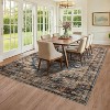 Vintage Washable Area Rug for Living Room, Non-Slip, Stain-Resistant, Low Pile Carpet for Bedroom, Dining Room, Indoor, Large. - 2 of 4