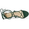 Allegra K Women's Strappy Kitten Heel Lace-Up Sandals - 4 of 4