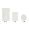 Lux Premium 100% Cotton  Ultra-Soft Tufted Solid Reversible 3 Piece Bath Rug Set, Water-Absorbent, Durable, Machine Washable Bathroom Rug - 2 of 4