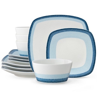 Noritake Colorscapes Layers 12-Piece Square Dinnerware Set