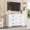 Modern 6 Drawers Dresser, Chest of Drawers Closet Organizers and Storage Clothes - 4 of 4