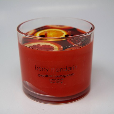 10oz Glass Jar 2-wick Berry Mandarin Candle - Room Essentials™ : Target