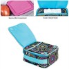Blue Vibrant Medallion Water Resistant Zipper Closure Insulated Soft Cooler Lunch Bag - 3 of 3