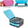 Blue Vibrant Medallion Water Resistant Zipper Closure Insulated Soft Cooler Lunch Bag - image 3 of 3