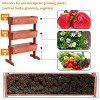 Artloge 3 Tiers Vertical Raised Garden Bed Elevated Wood Horticulture Planter Box Stand with Legs for Growing Vegetable Flower Herbs - 4 of 4
