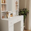 Makeup Vanity Desk With Mirror And Lights, 3 Color Lighting Modes, Modern Dressing Table With Storage Drawers And Cabinet, For Bedroom, Dressing Room - 4 of 4